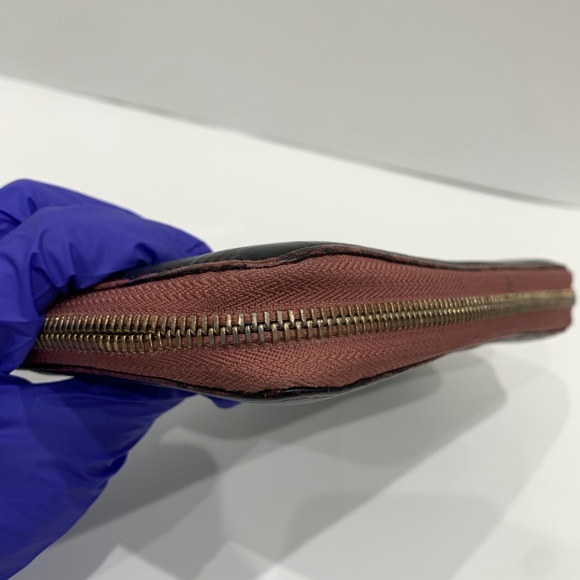 Gucci Black Soho Double G Zip Around Wallet Sku#85559 (Gently used,zip not work) - Picture 4 of 13